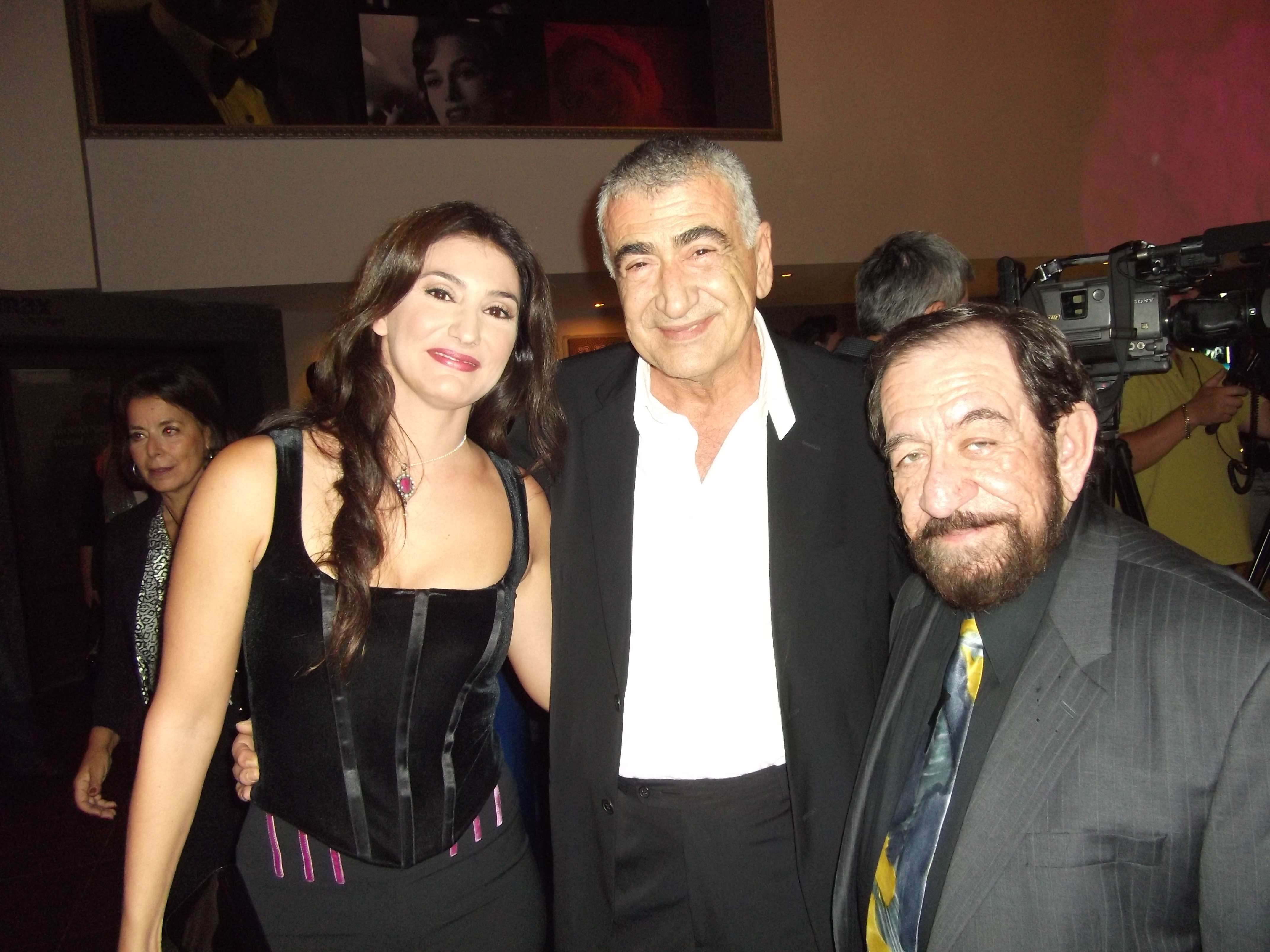 Jesse, Actor Yorgo Voyagis and his daughter/Actress, Kassandra Voyagis, at 