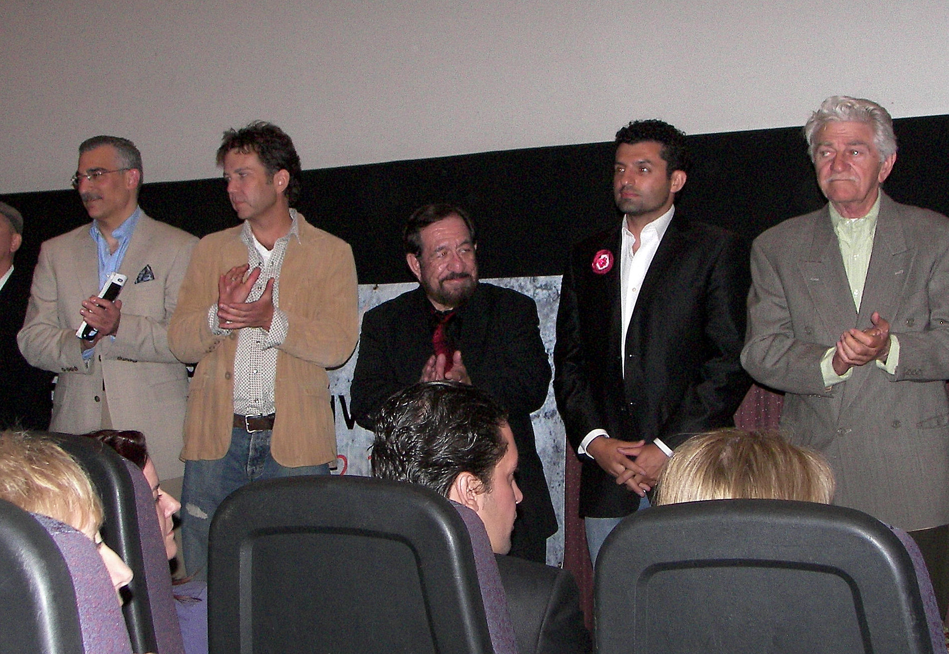 Jesse Wilde with cast of Without Borders at Greek Film Festival and movie premiere at the theatre after screening, June 2011.