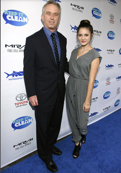 President of the Board of Waterkeeper Alliance Robert F. Kennedy, Jr. and actress Luna Blaise attend Keep It Clean To Benefit Waterkeeper Alliance Live Earth Day Comedy Benefit on April 22, 2015 in Los Angeles, Cali
