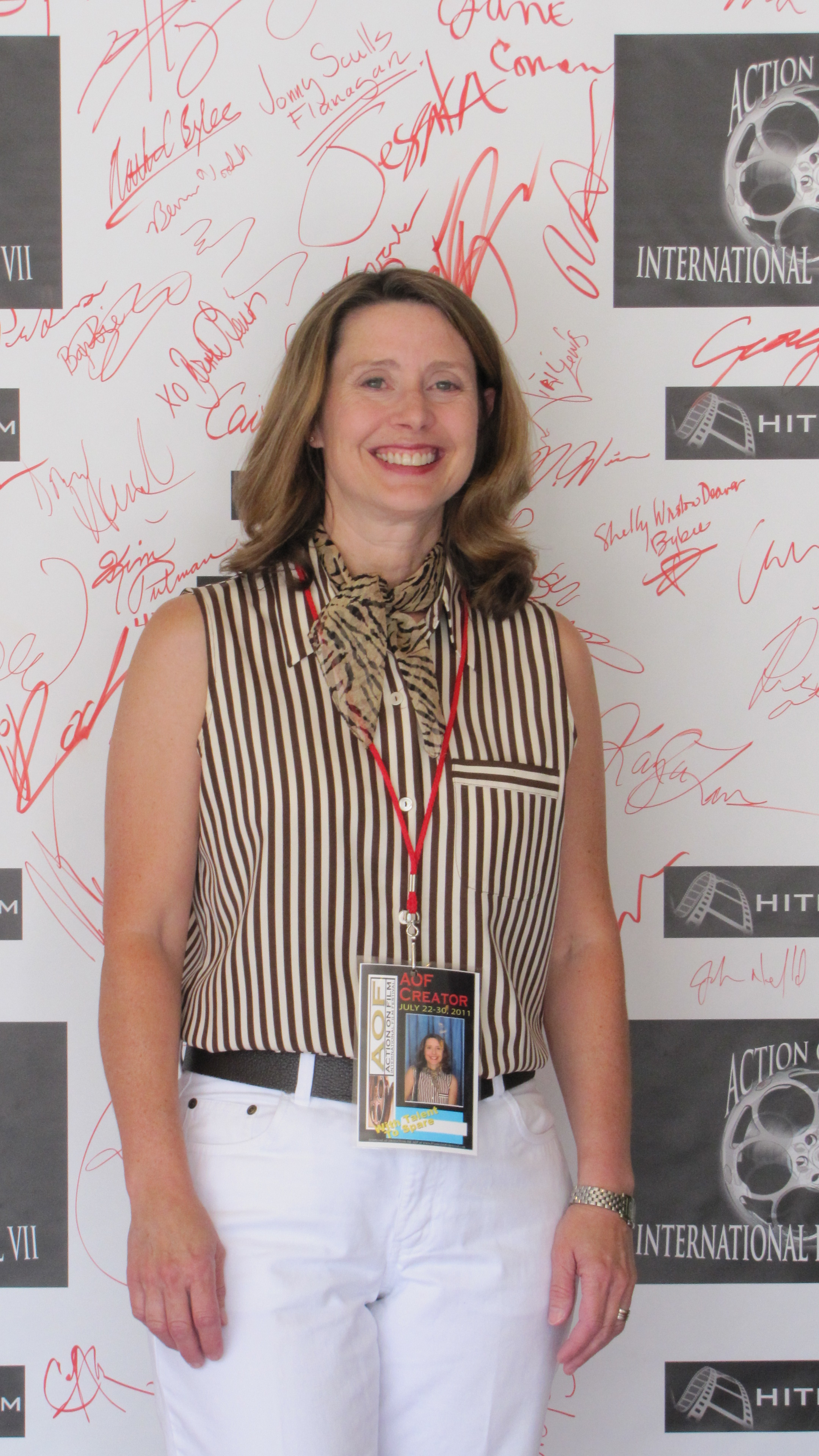 Colleen McQuaide at the AOF where her feature comedy script 