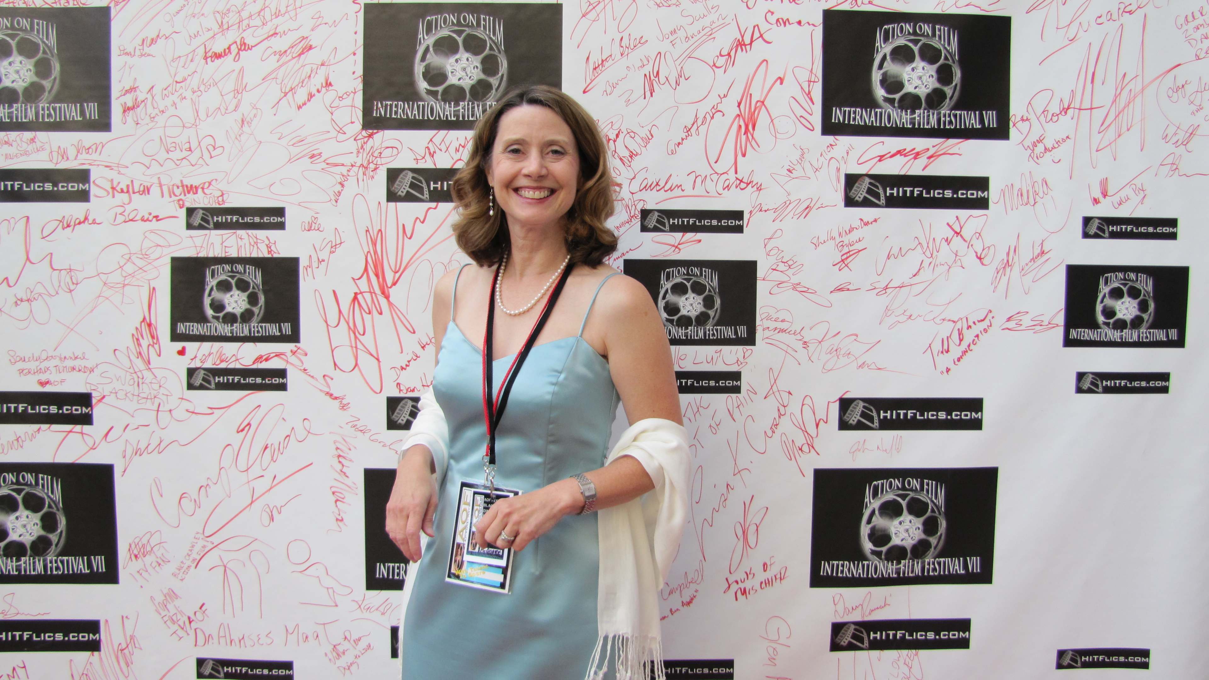 Colleen McQuaide at the AOF where her feature comedy script 
