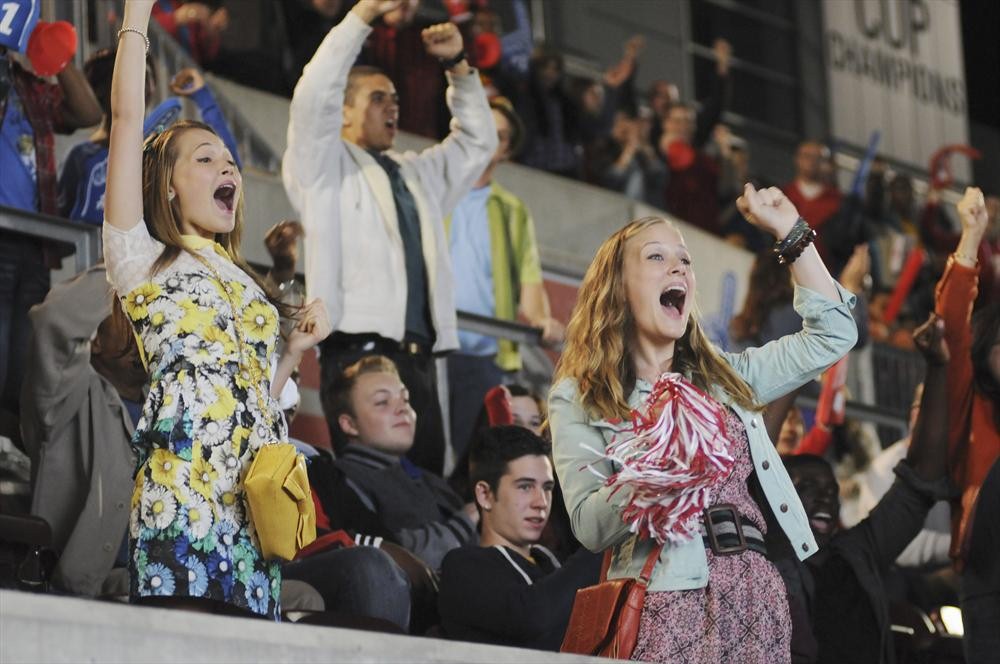 Still of Kelli Berglund and Christina Fox in How to Build a Better Boy (2014)