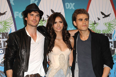 Ian Somerhalder, Paul Wesley and Nina Dobrev