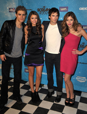 Kayla Ewell, Ian Somerhalder, Paul Wesley and Nina Dobrev at event of Scream Awards 2009 (2009)