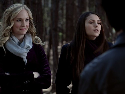 Still of Candice King and Nina Dobrev in Vampyro dienorasciai (2009)