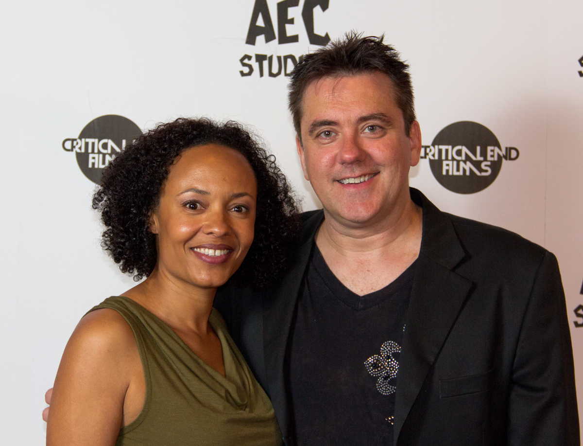 Actress Denielle Fisher Johnson and Director Brian McCulley at The Locals Premiere (2014)