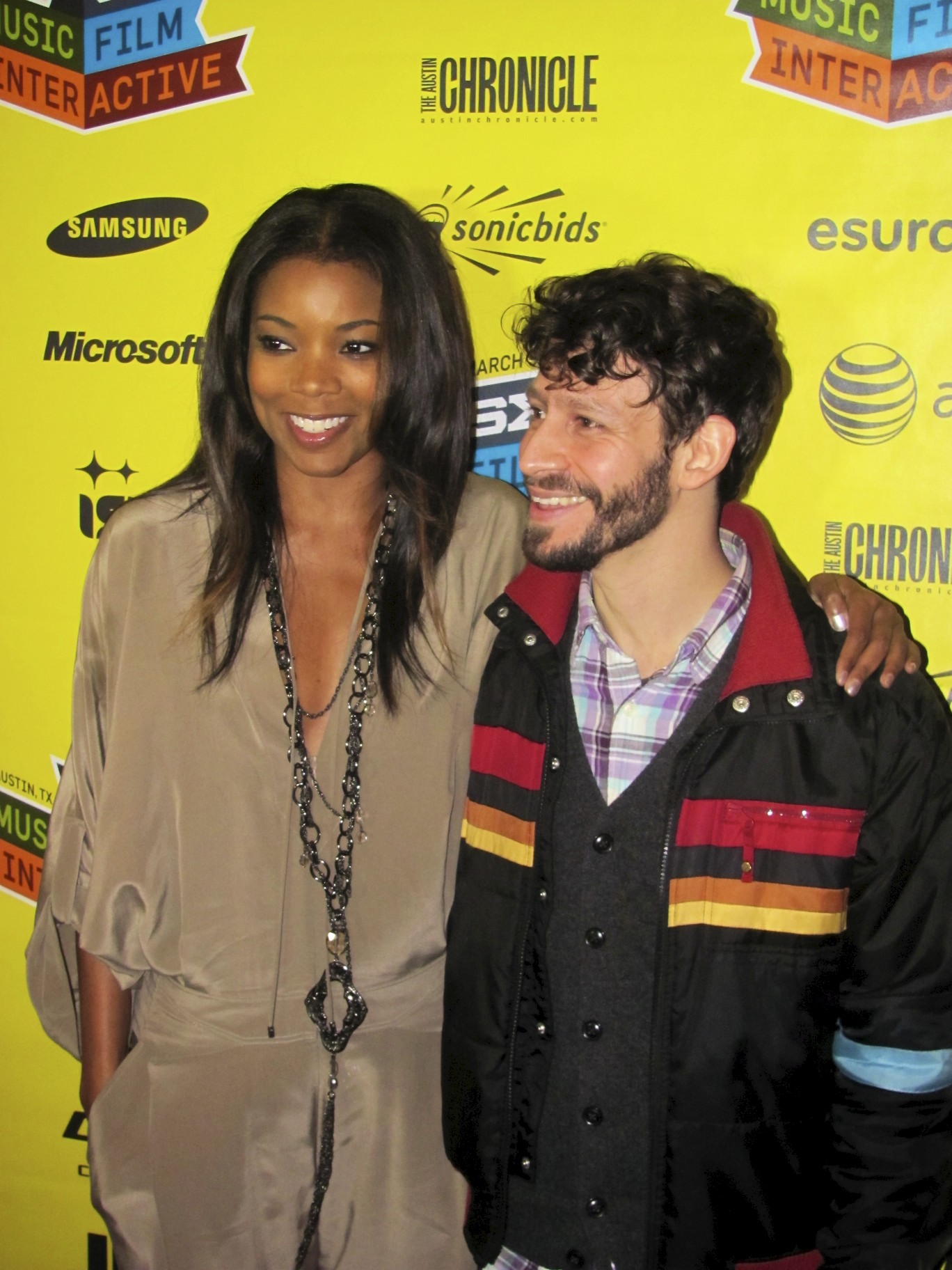 Brian Savelson and Gabrielle Union at In Our Nature premiere.