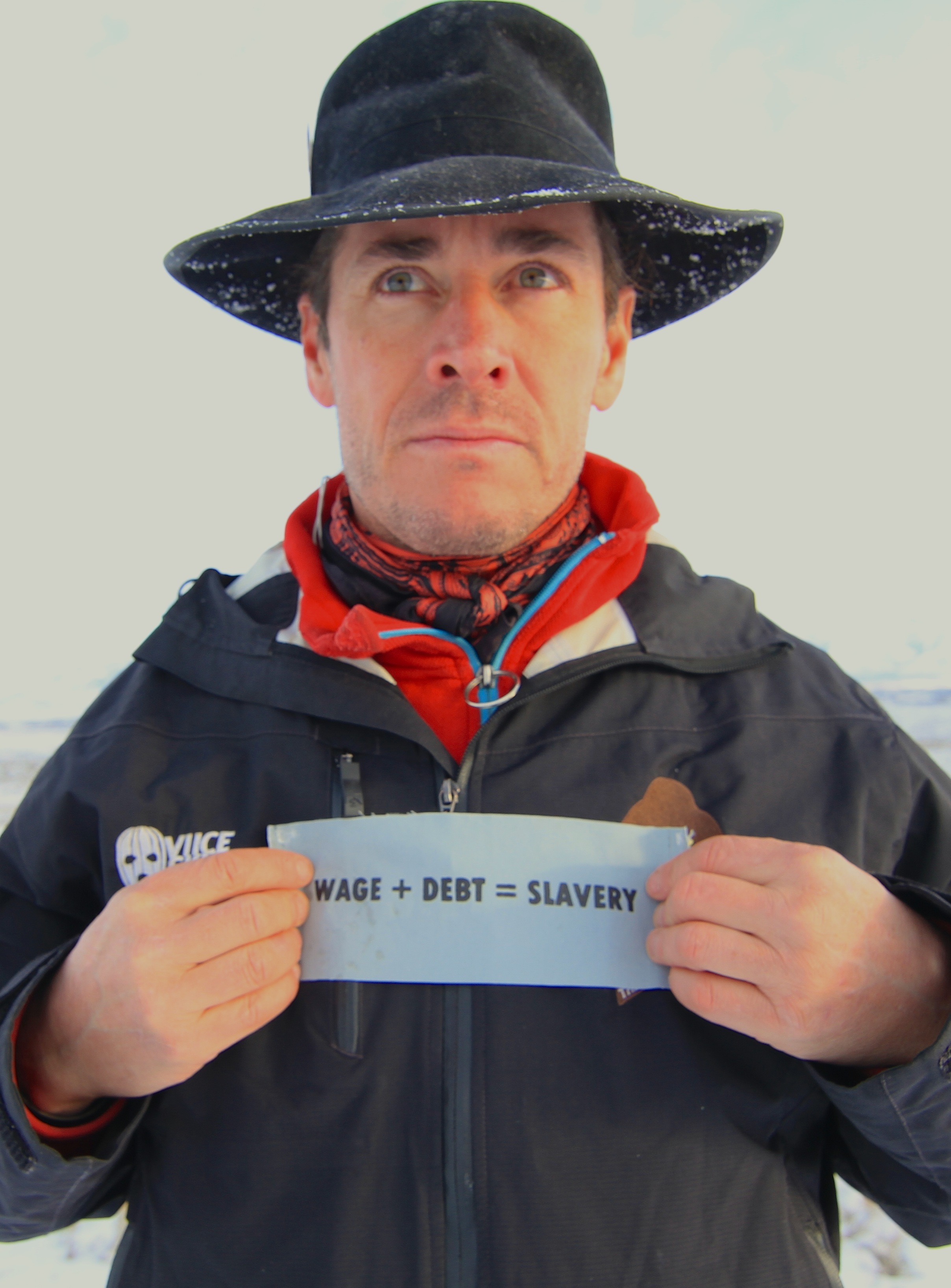 Sponsored ski athlete, Viiceskis.com 'wage+debt=slavery'