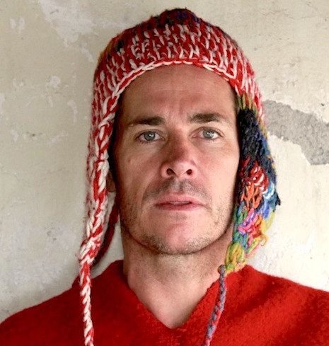 South America artesano series, red poncho&llama hat