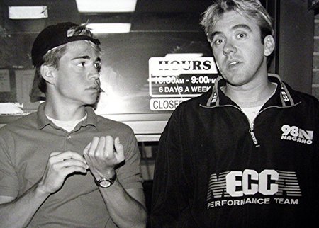Kyle Howard and Director Brian McCulley on the set of Sign Of the Times (1999)