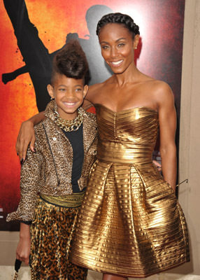 Jada Pinkett Smith and Willow Smith at event of The Karate Kid (2010)