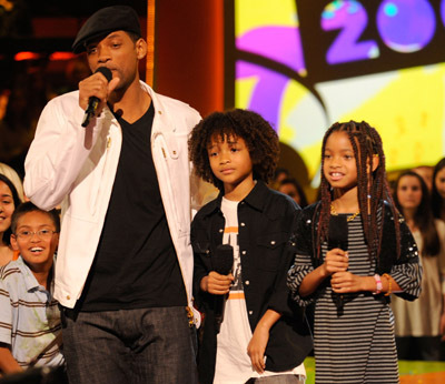 Will Smith, Jaden Smith and Willow Smith at event of Nickelodeon Kids' Choice Awards 2008 (2008)