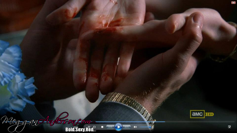 Meggan is also Christina Hendrick's hand-double on AMC's television show, 'Mad Men.'