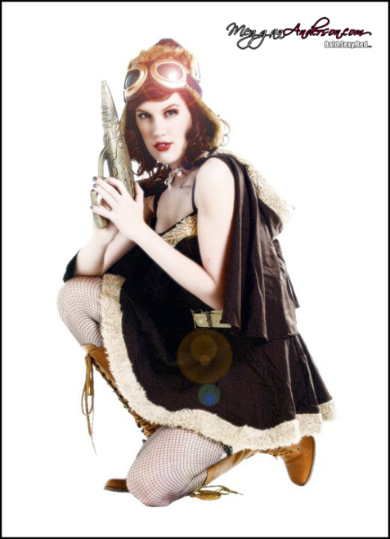 Editorial print campaign for the 'Neo Pin-Ups Series' featuring Meggan Anderson.