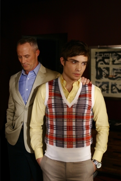 Still of Robert John Burke and Ed Westwick in Liezuvautoja (2007)