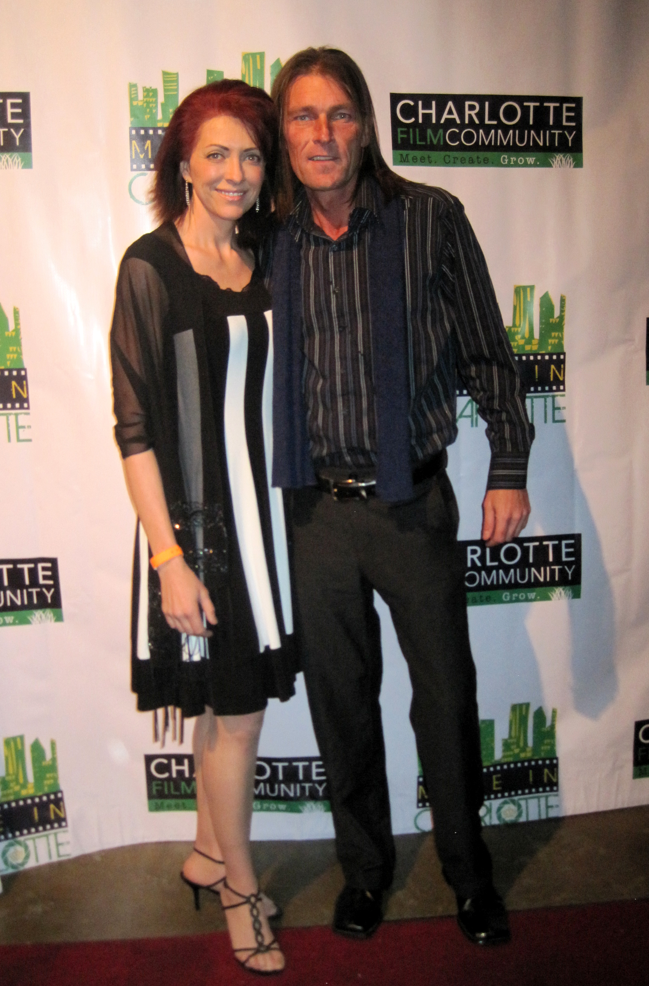 Angela Oberer and Actor, Davis Osborne at the Made in Charlotte Film Awards Jan 18, 2011