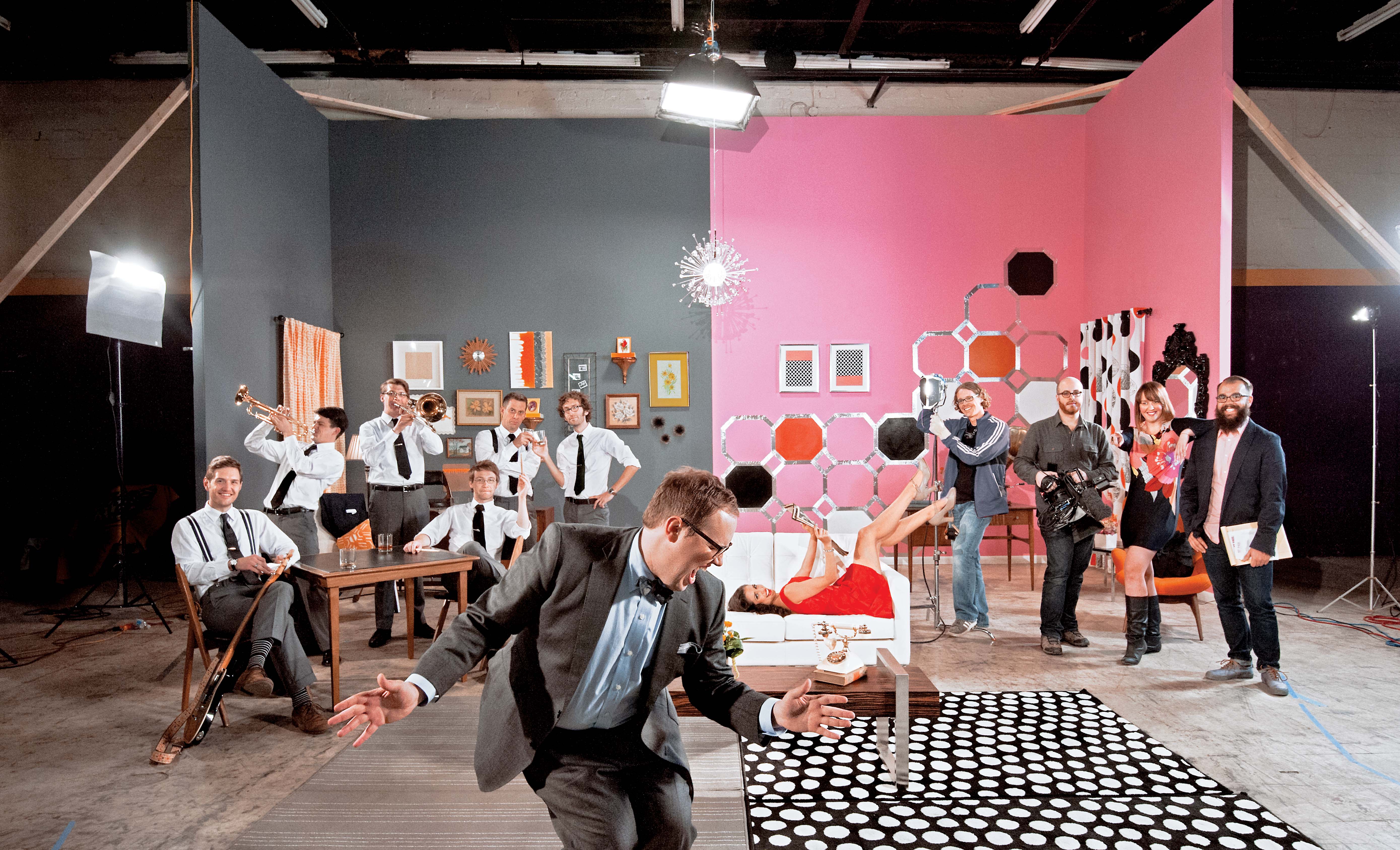 Set of Call Me (music video for St. Paul and the Broken Bones).