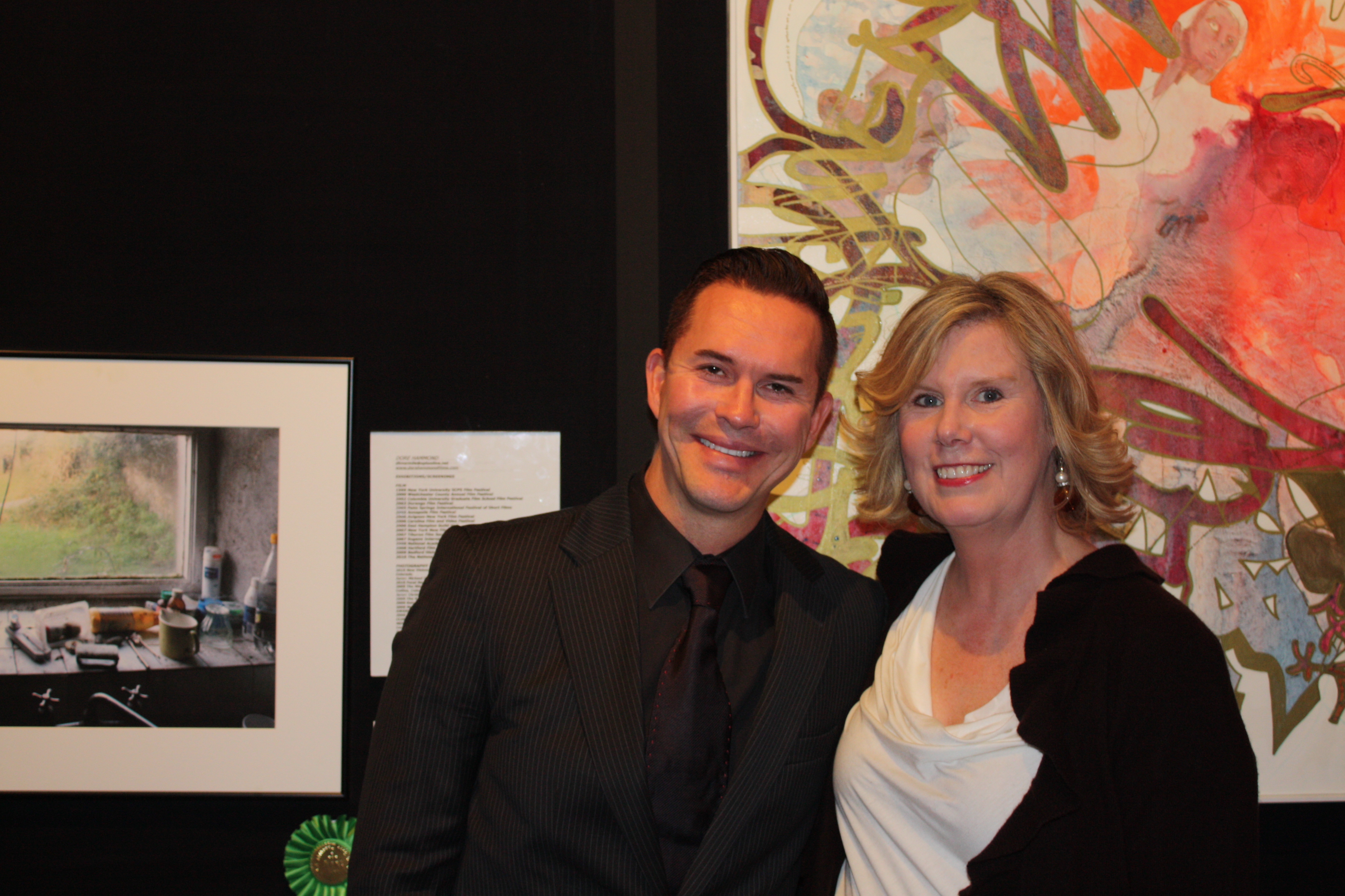 National Arts Club 111th Annual Awards reception. Dore Hammond with fellow award winning artist.