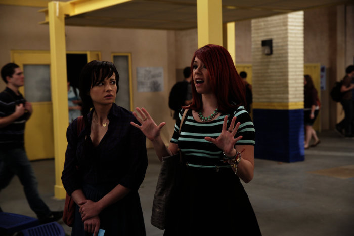 Still of Ashley Rickards and Jillian Rose Reed in Awkward. (2011)