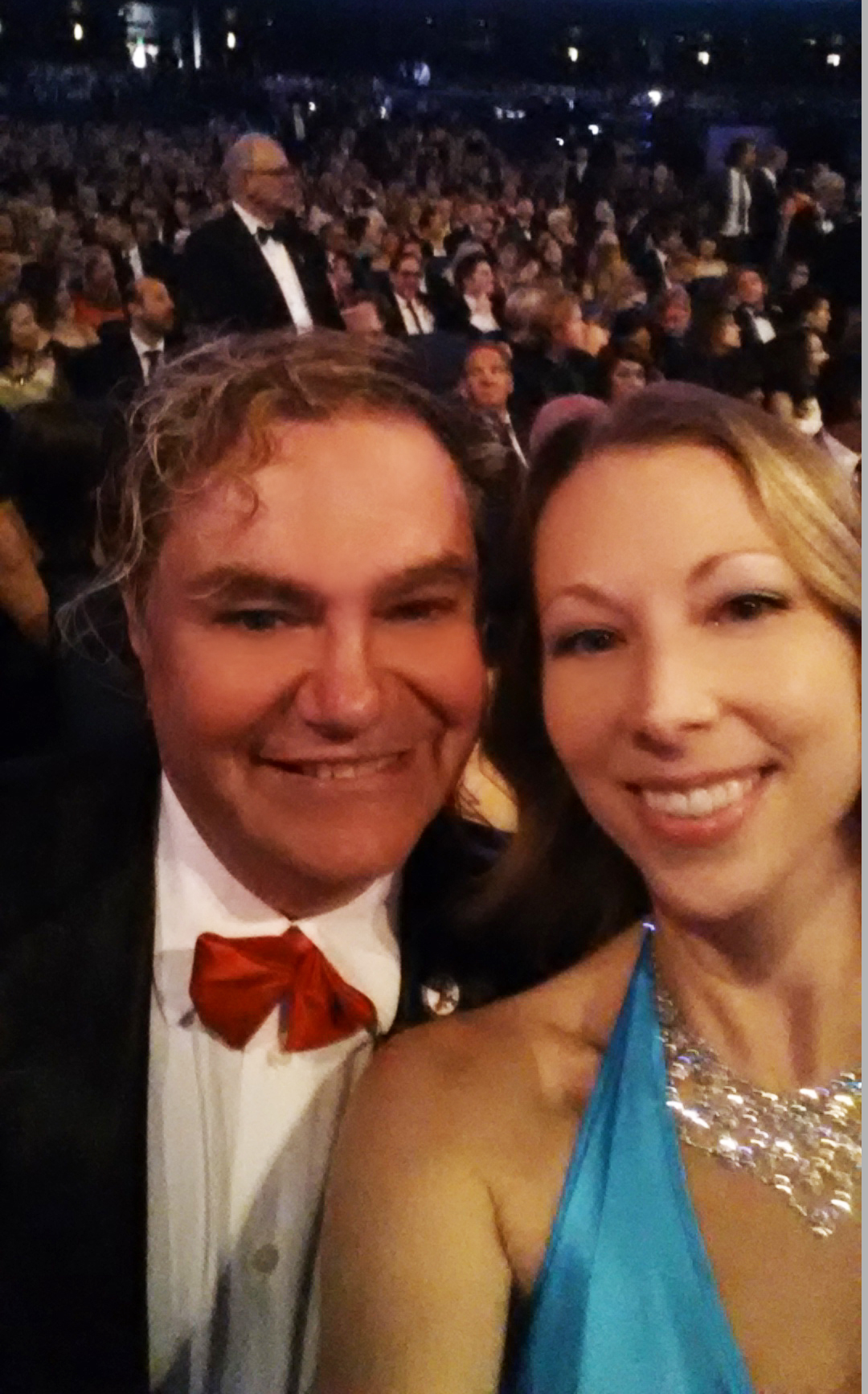 Jennifer Day with her television producer, Grammy nominee Pierre Patrick at the Emmys