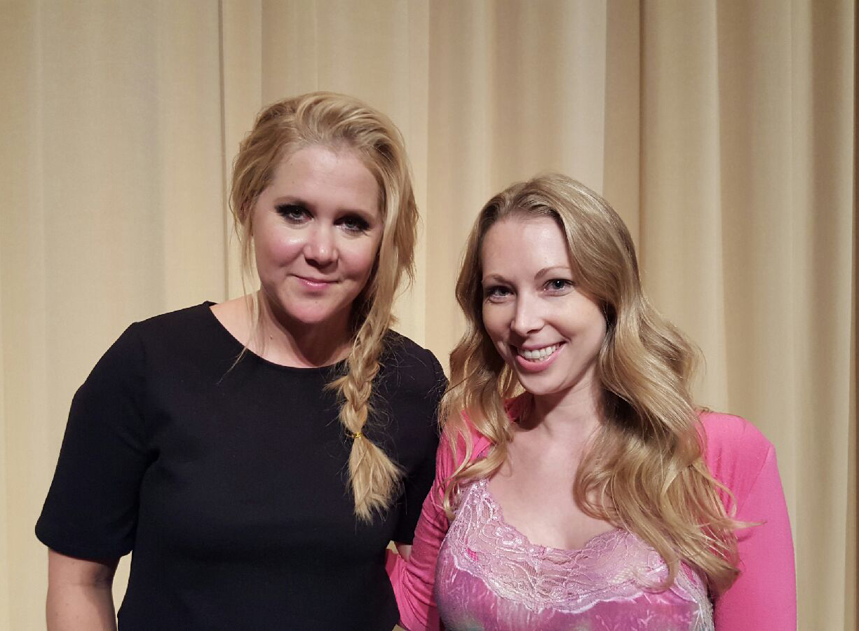 Amy Schumer and Jennifer Day at 
