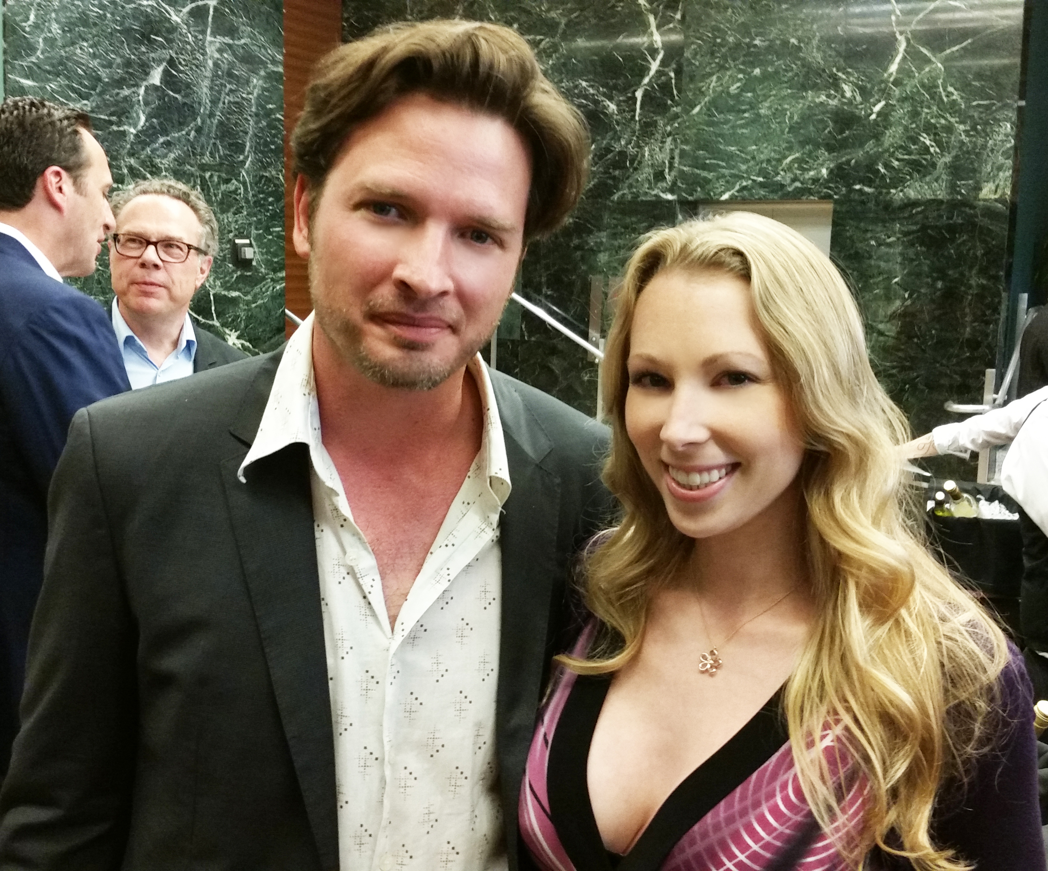 Aden Young (Star of Rectify) and Jennifer Day at Sundance TV's FYC Emmy event