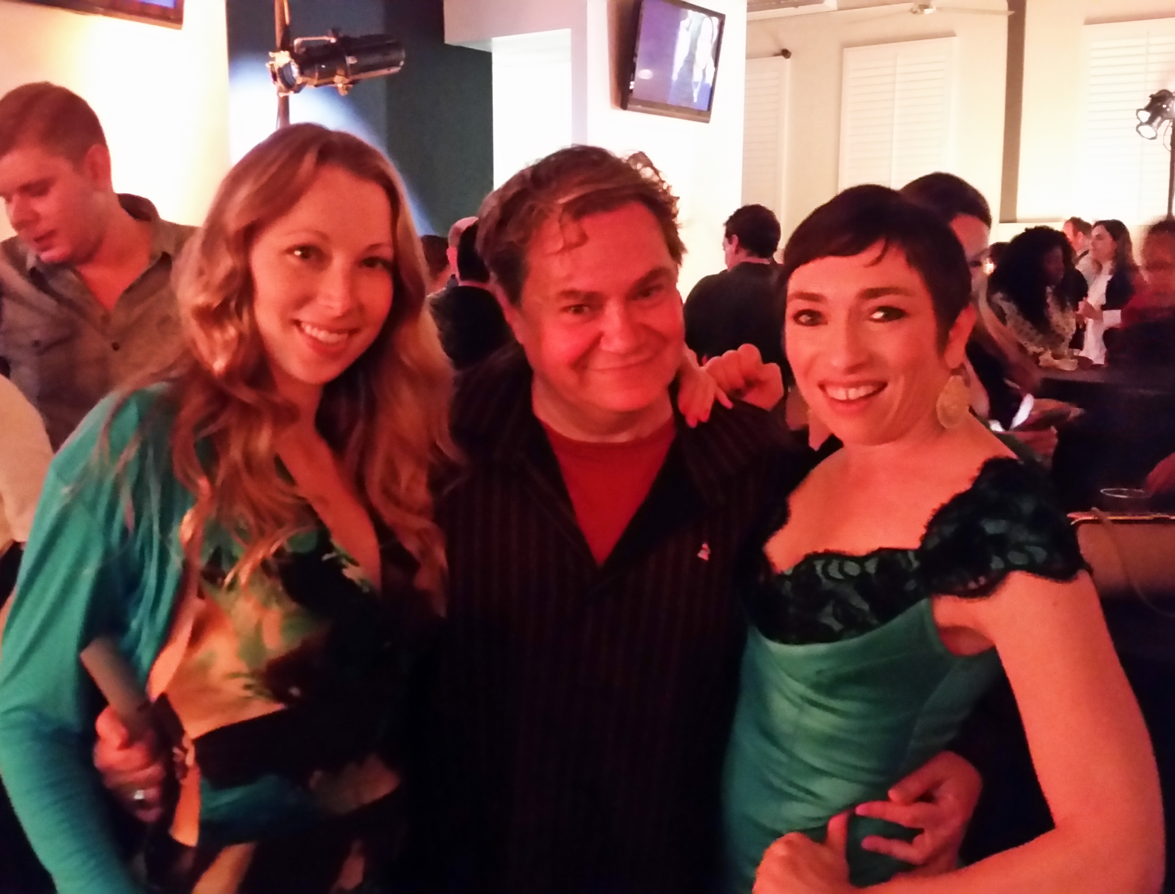 Jennifer Day (Hot Package), Pierre Patrick (Producer of Jennifer Day TV), and Naomi Grossman (American Horror Story) at Emmy event