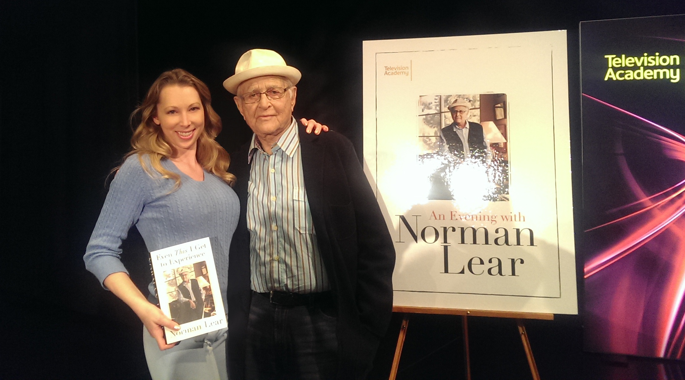 Television legend Norman Lear with Jennifer Day
