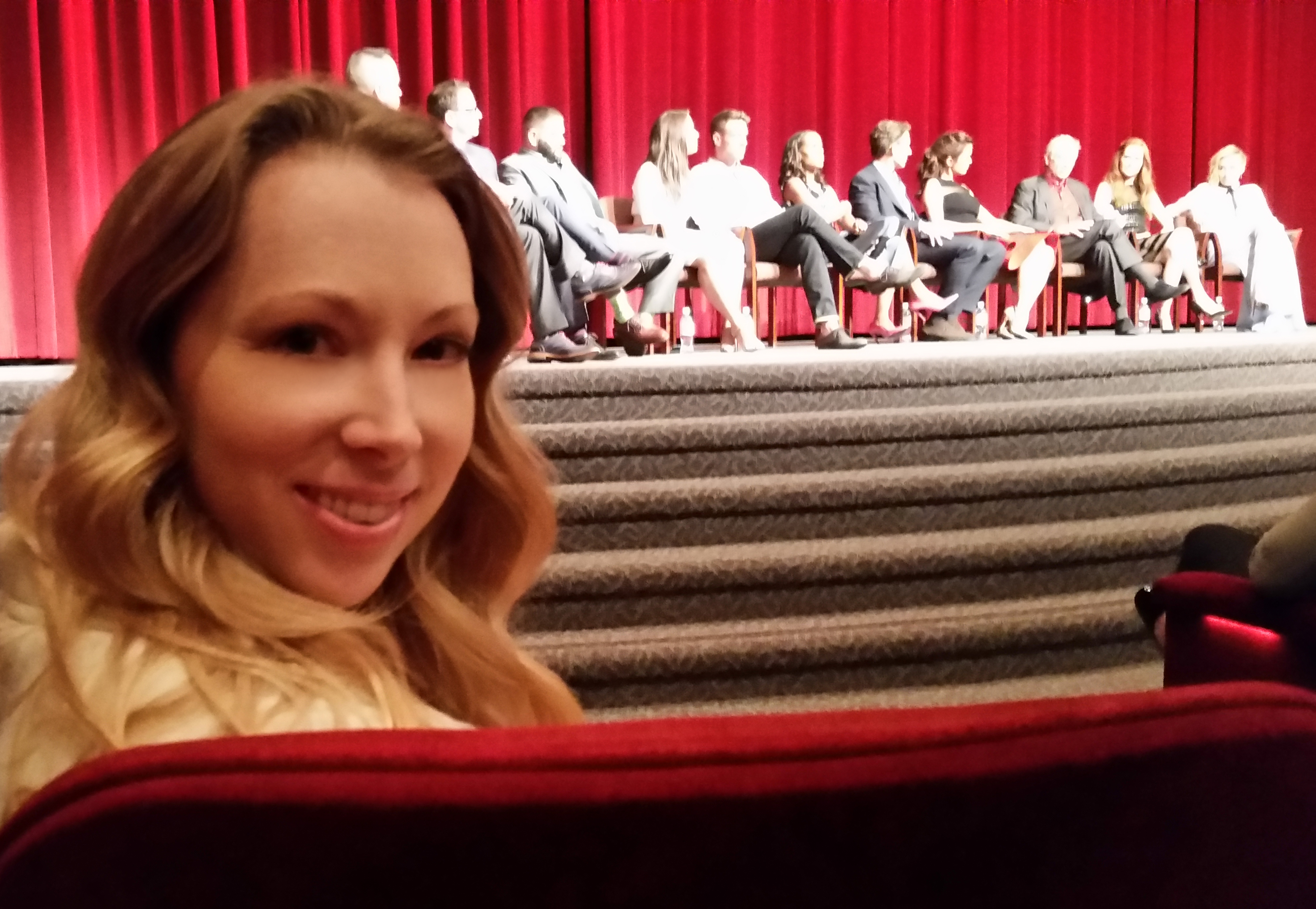 Jennifer Day with the cast of Scandal at Emmy Event May 2015