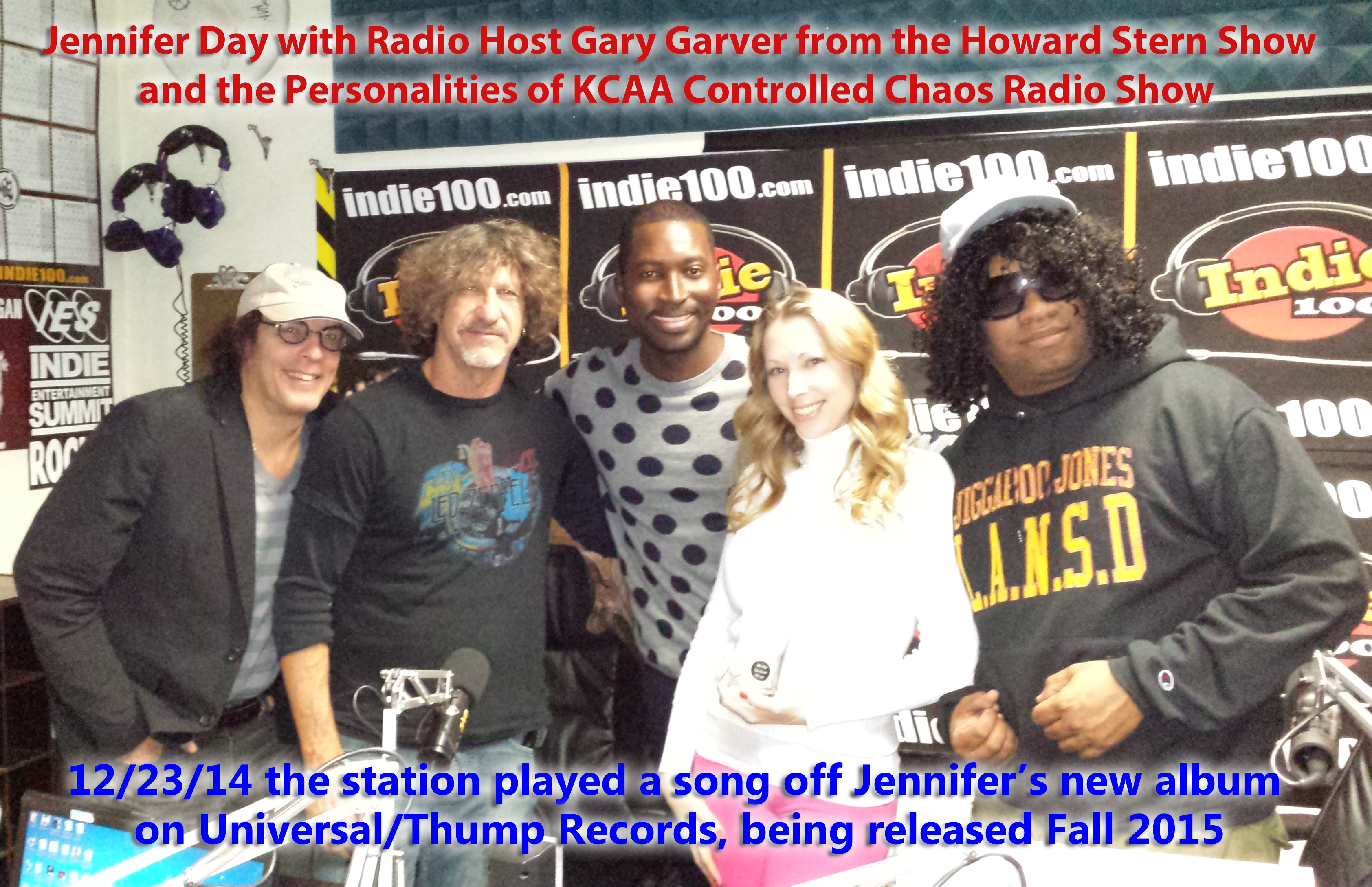 Thump Universal Artist Jennifer Day with Gary Garver, radio host of LA 