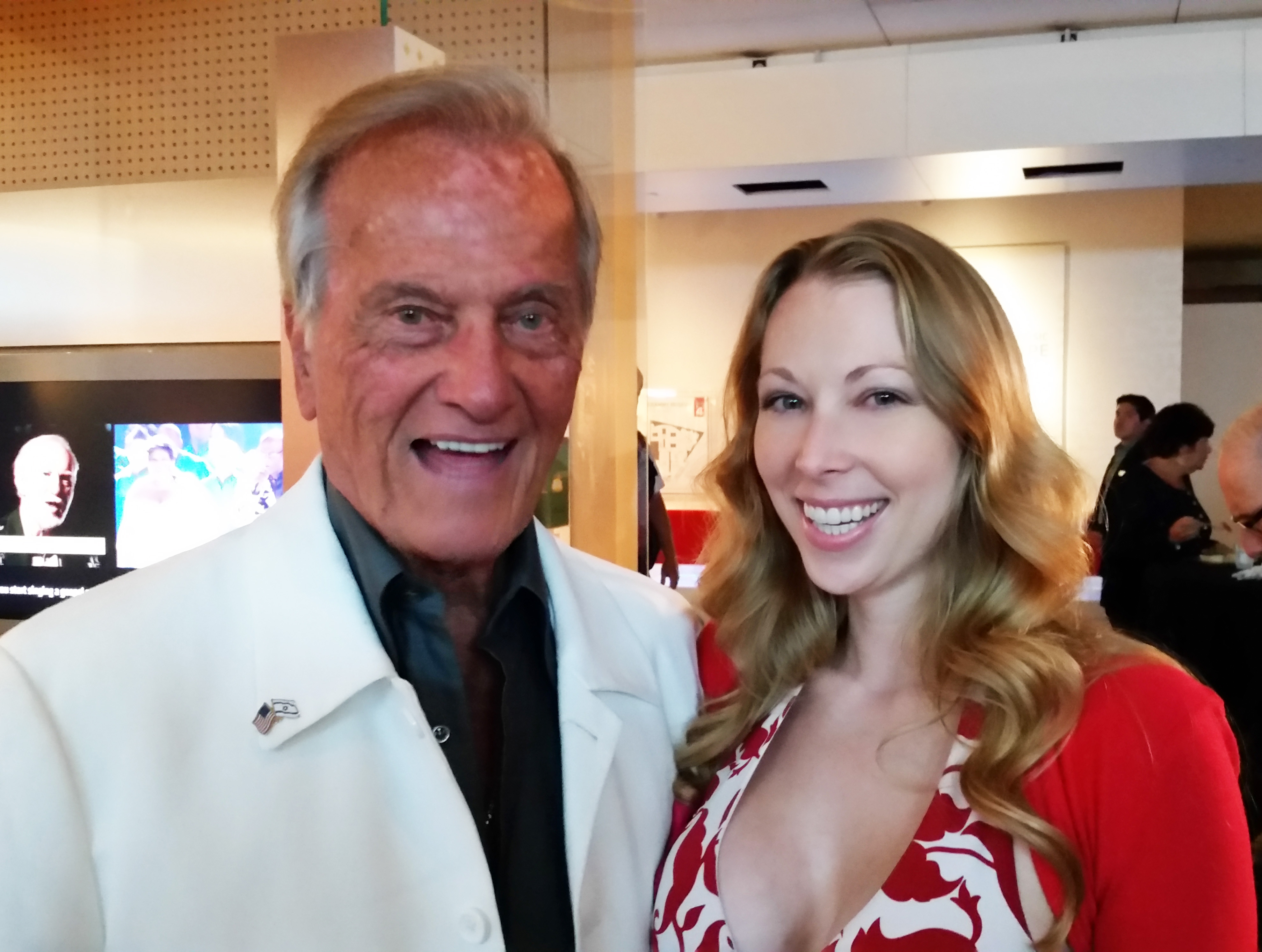 Music Legend Pat Boone sharing a moment with new Thump-Universal artist Jennifer Day