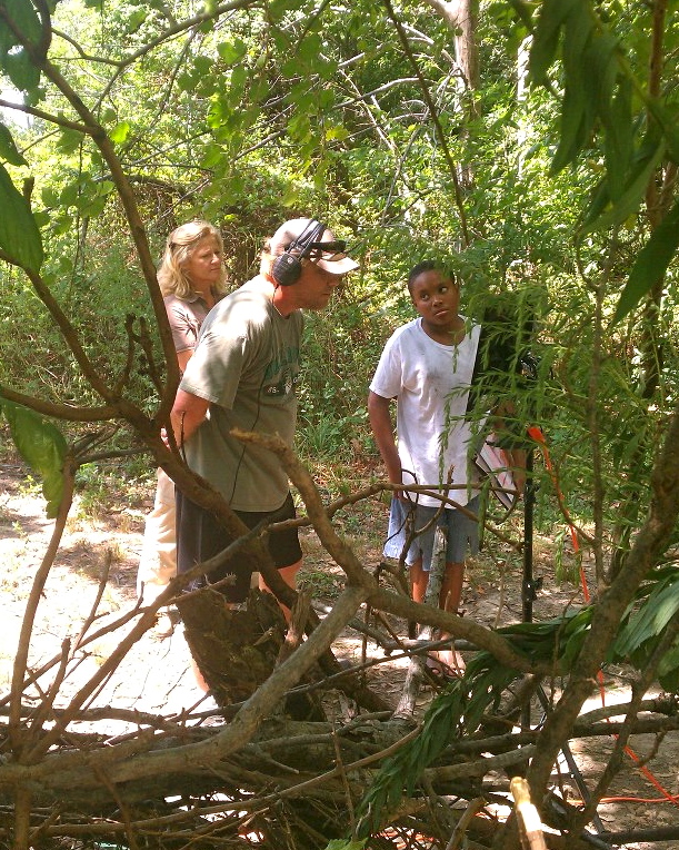 On the set of Accidental Missionary with Jilanne Klaus, dir Chip Rossetti, Dei'Marlon Scisney