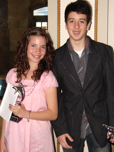Austin Rogers from Out of Jimmy's Head & Nicole at the 2008 Care Awards