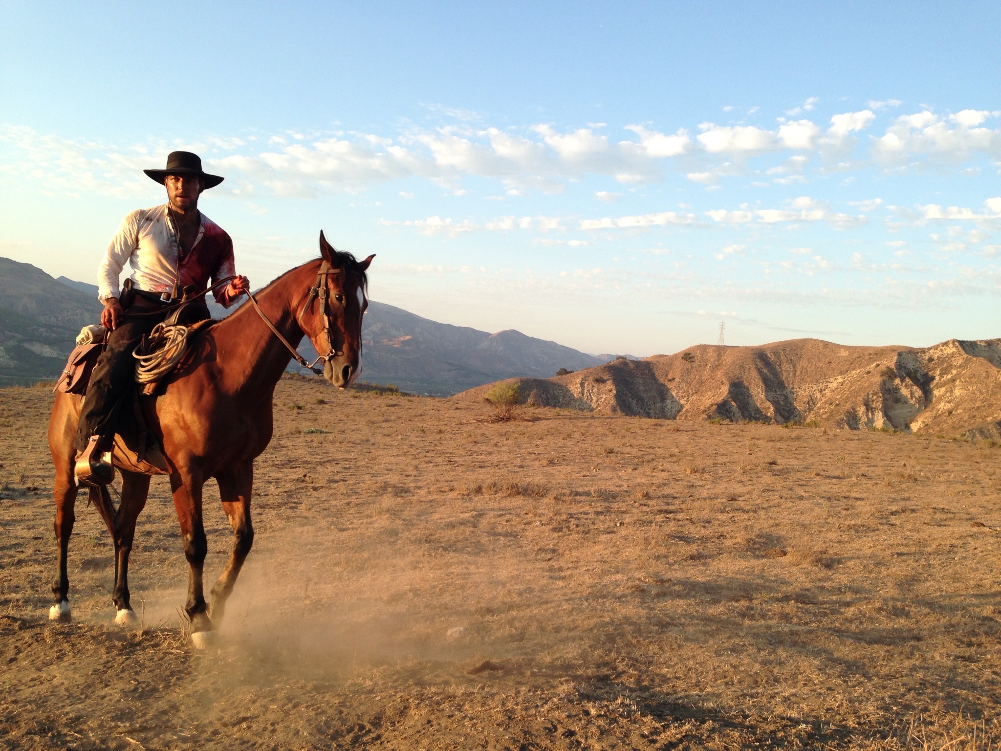 Ryan Wiik on horseback Morgan Kane screentest 2013.
