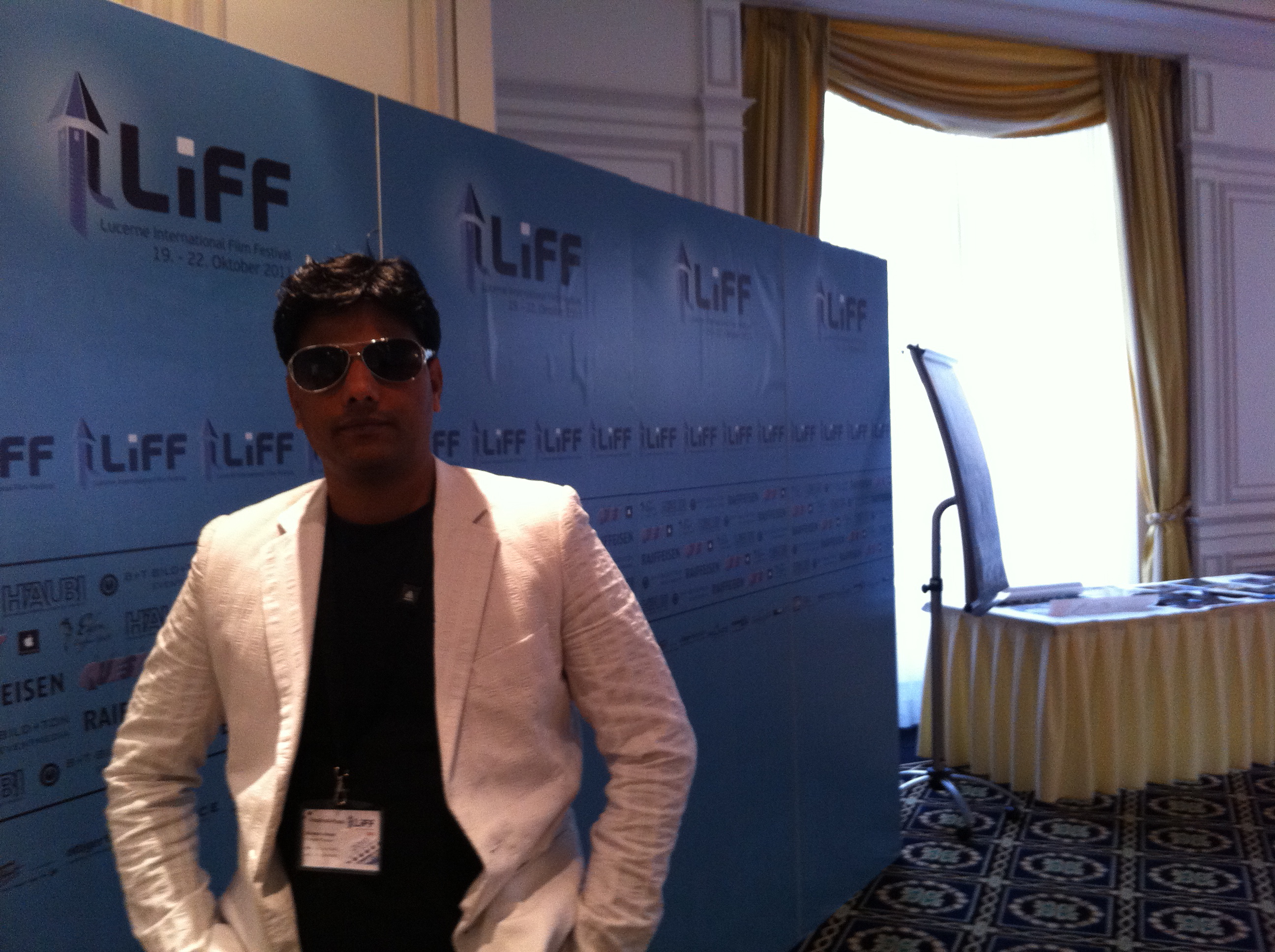 Mukesh in Switzerland at Lucerne International Film Festival-2011 with his feature film 