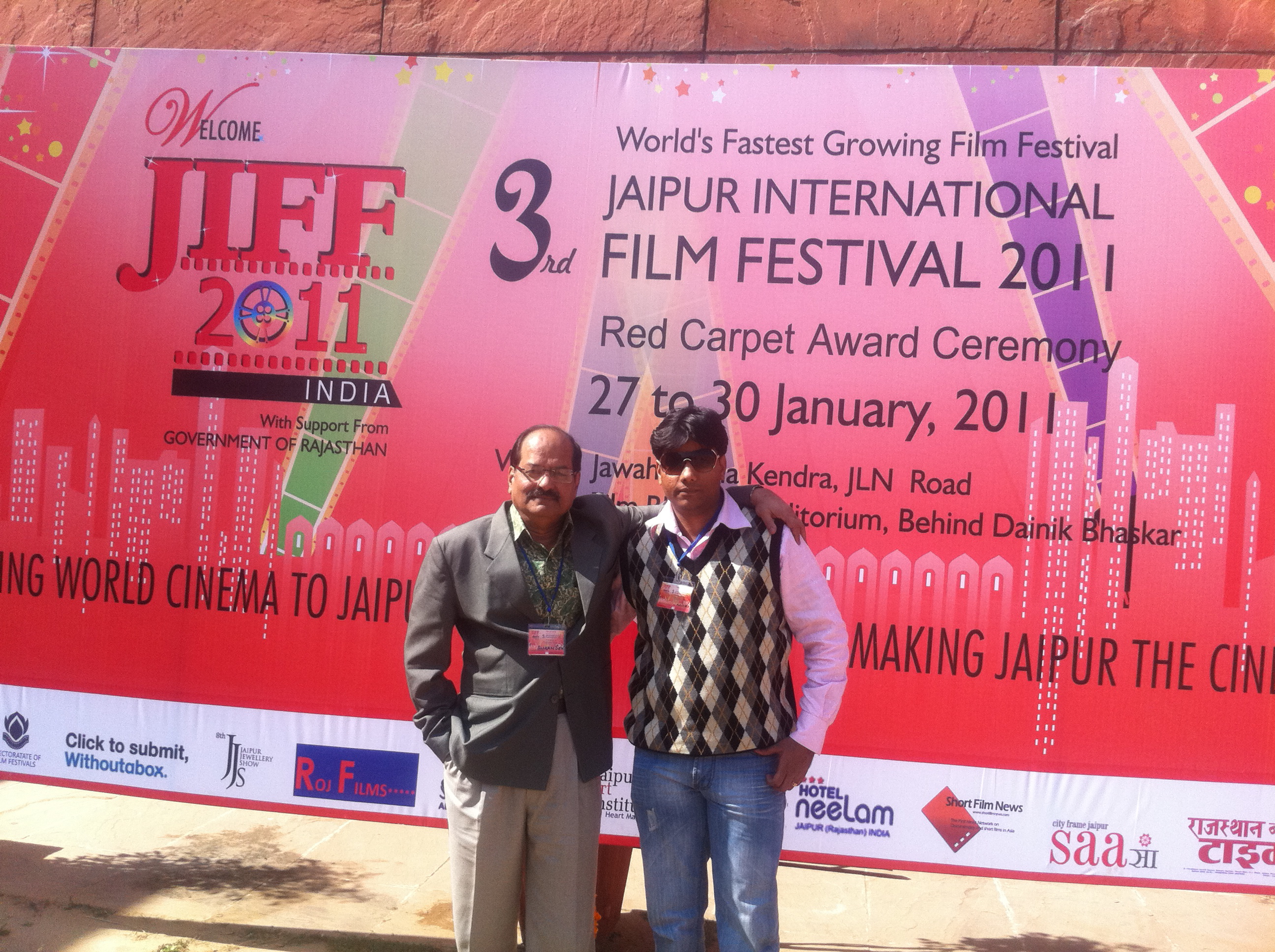 Mukesh Asopa and Mr.Supran Sen (Film Federation Of India)