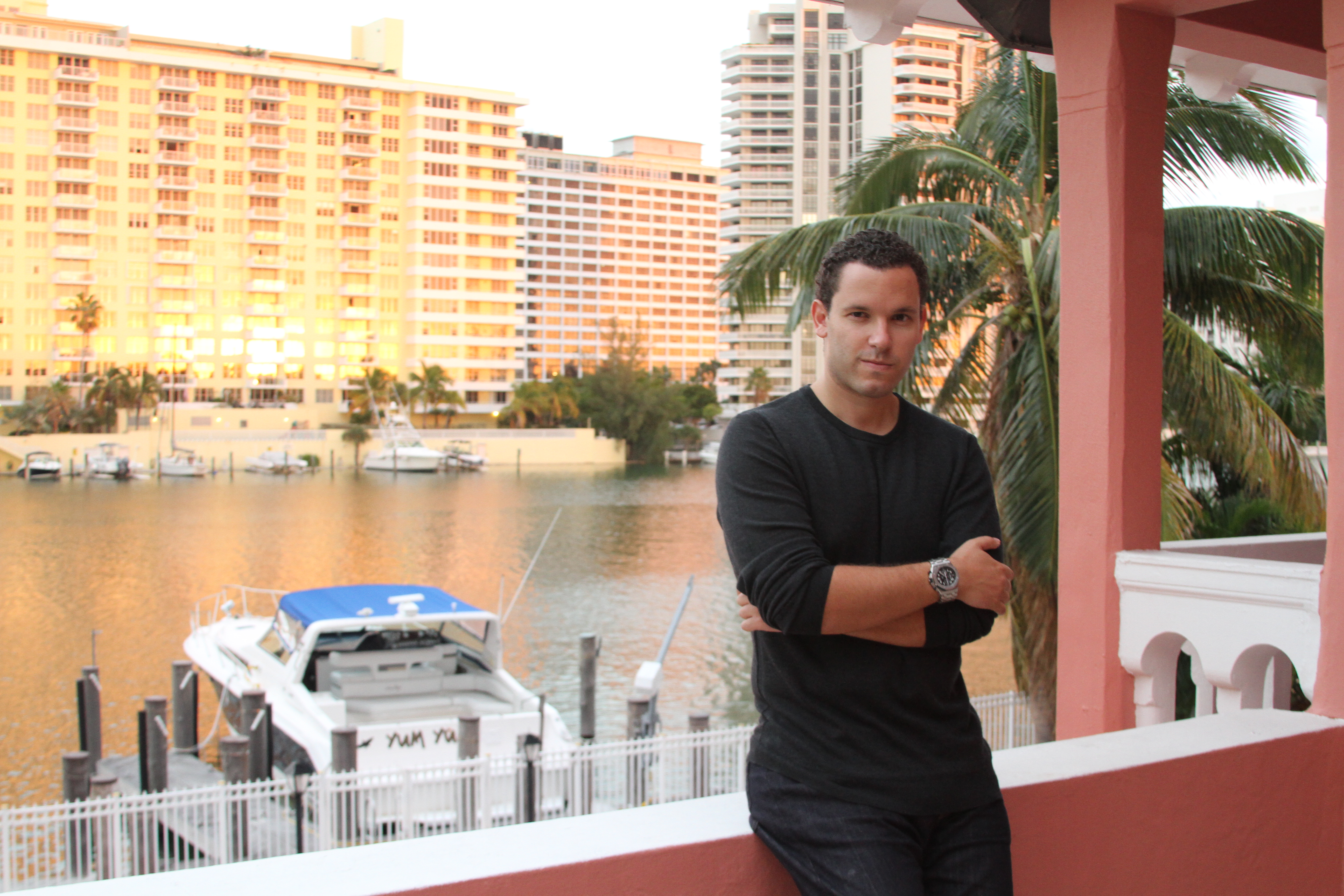 Timothy Sykes in his Miami Beach house
