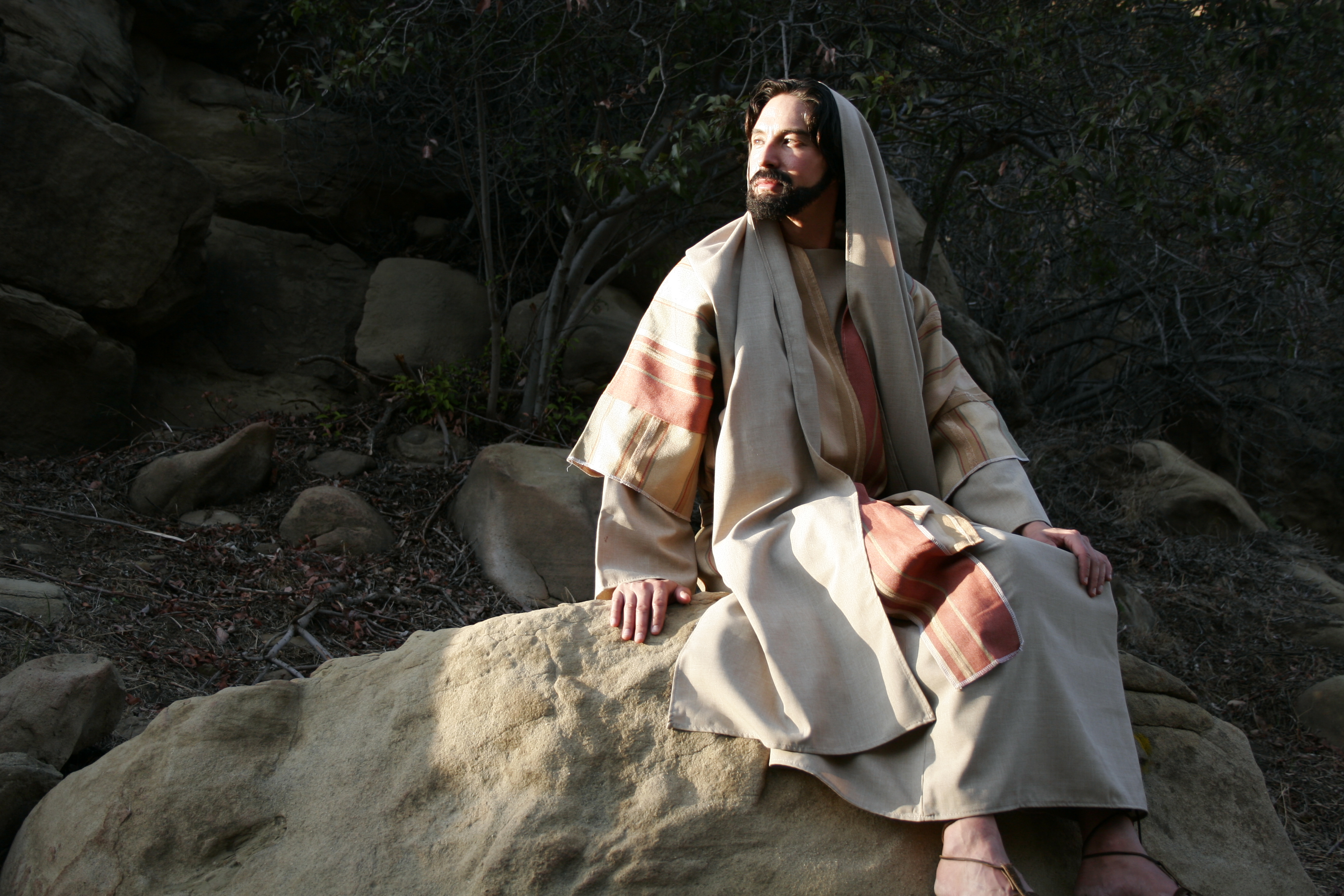 Michael Teh playing Jesus Christ in 