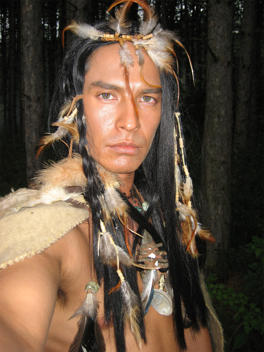 Michael Teh as Native American 