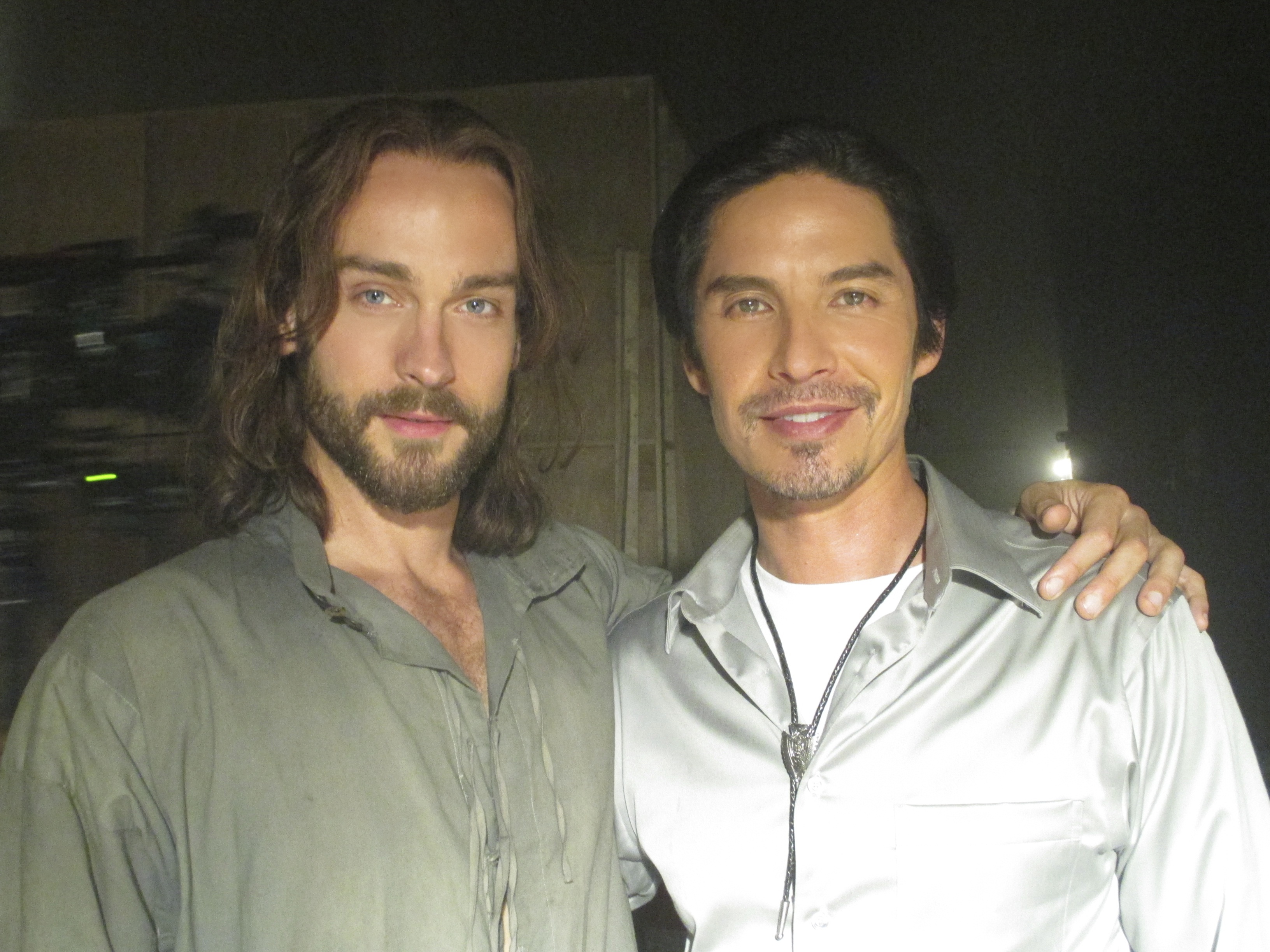 With Tom Mison on the set of Sleepy Hollow