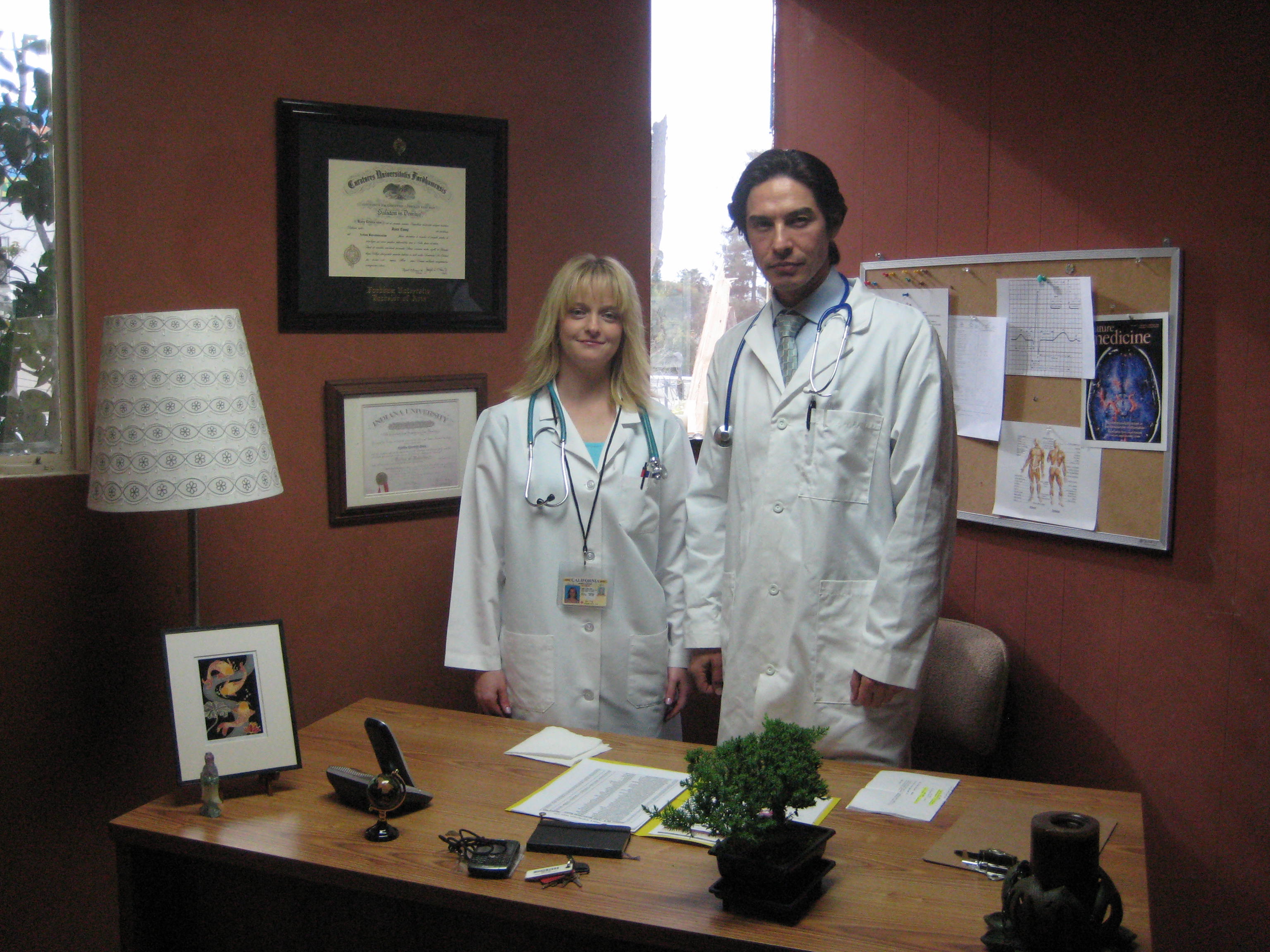 Playing Dr Miller in the upcoming feature 