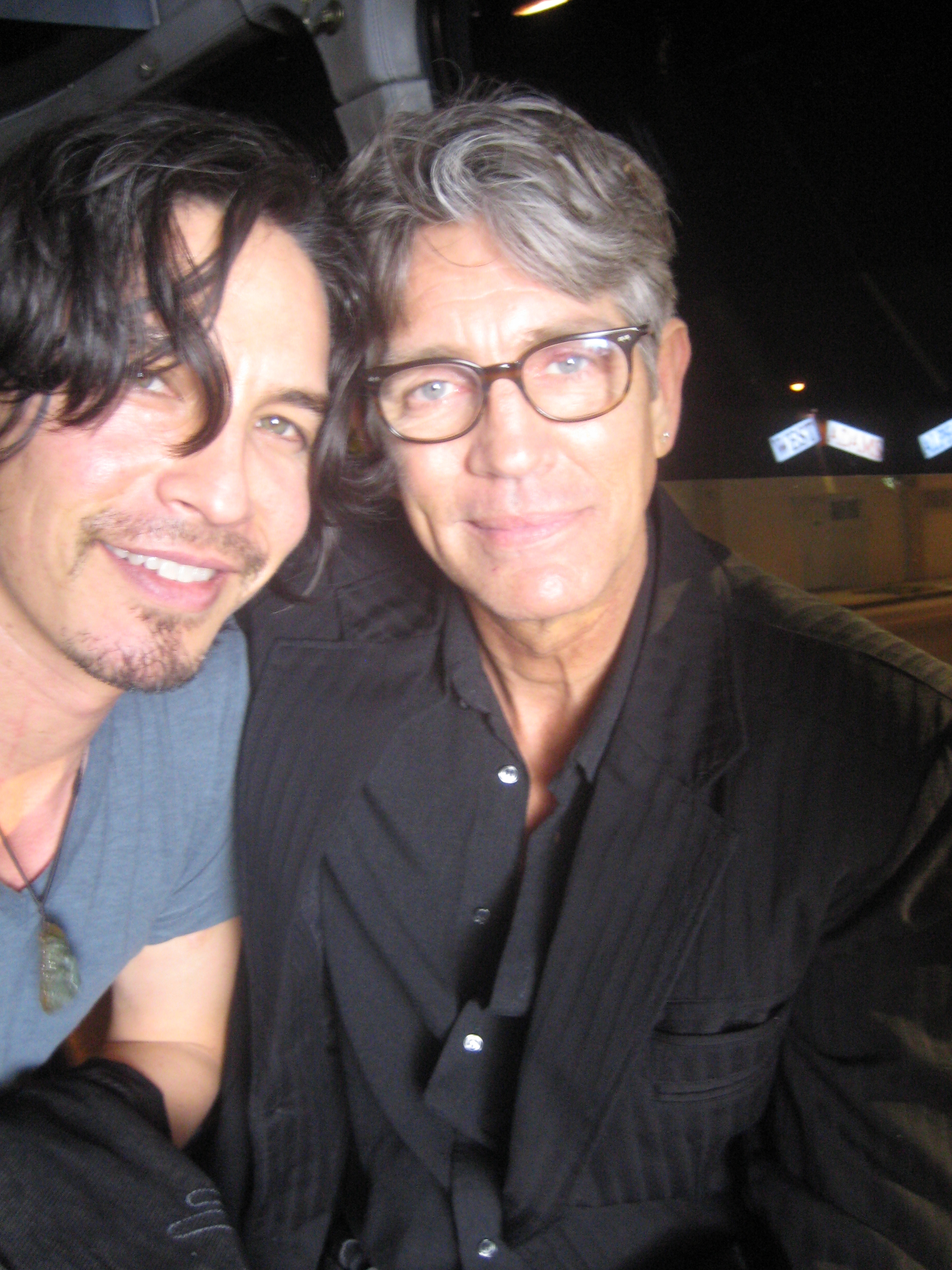 Michael Teh & Eric Roberts on location for 