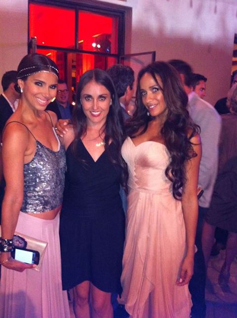 Leslie Garza with Devious Maids Roselyn Sanchez y Diana Ramirez