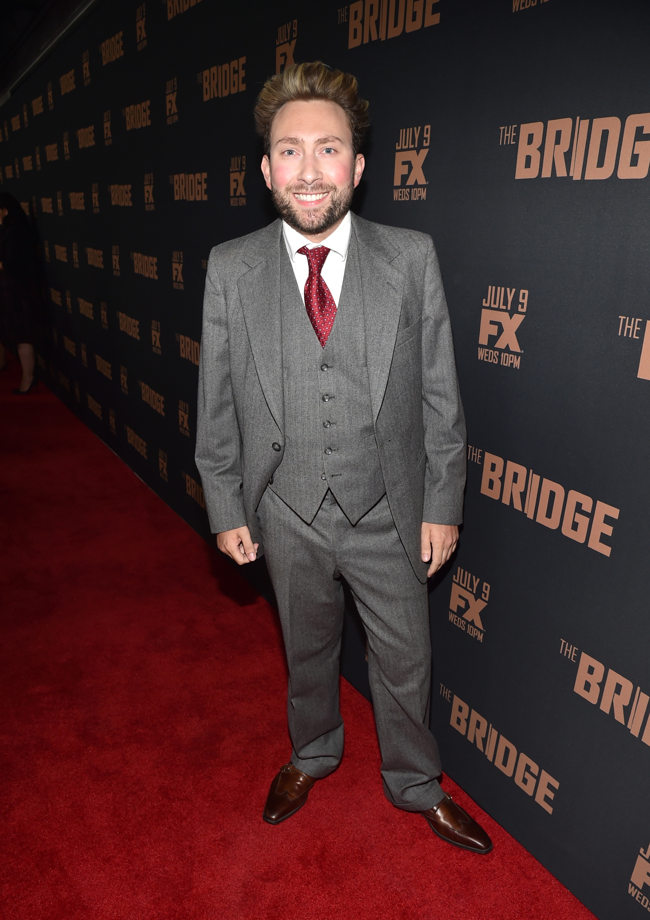 Alex Plank attends the premiere of FX's 'The Bridge' at Pacific Design Center on July 7, 2014 in West Hollywood, California. (Photo by Alberto E. Rodriguez/Getty Images)