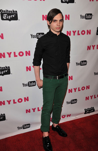 August Emerson arrives at the NYLON Magazine Young Hollywood Party 2011.