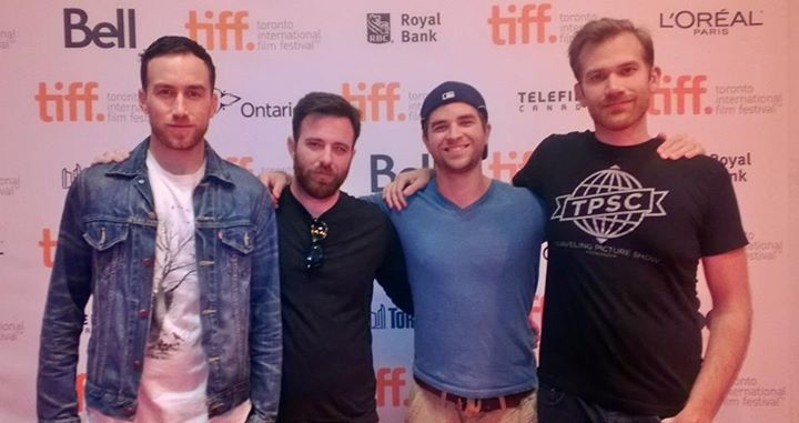At Toronto International Film Festival promoting SPRING. With Co-Director Justin Benson, Producer David Lawson, Actor Shane Brady, and Co-Director Aaron Moorhead