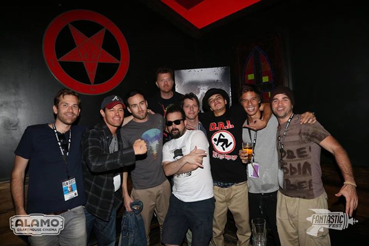 Opening night of V/H/S VIRAL at FANTASTIC FEST with Aaron Moorhead, Gregg Bishop, Justin Welborn, Justin Benson, Nacho Vigalondo, Chase Nuggs, Marcel Sarmiento, Nick Blanco, and Shane Brady