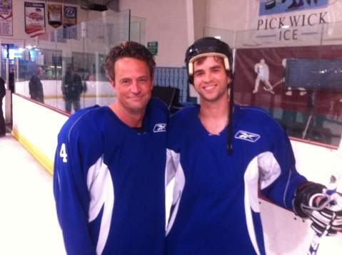 Behind the Scenes. Shane Brady with Matthew Perry on NBC'S 