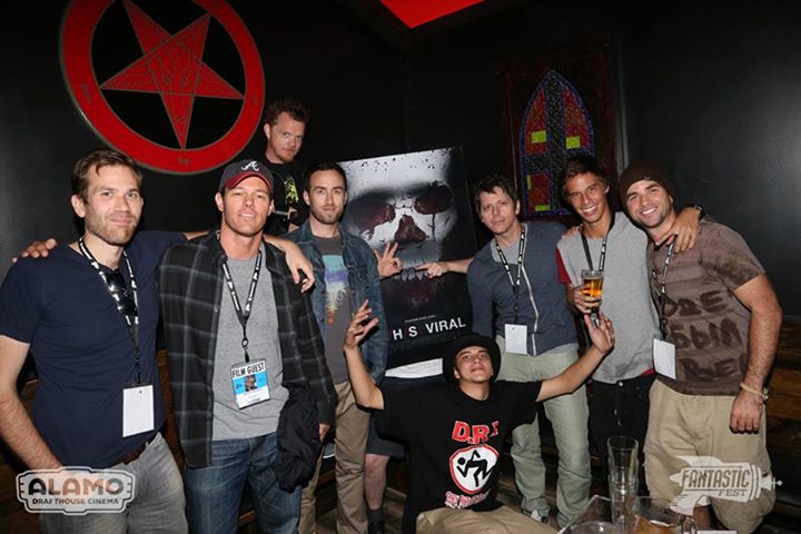 Opening night of V/H/S VIRAL at FANTASTIC FEST with Aaron Moorhead, Gregg Bishop, Justin Welborn, Justin Benson, Chase Nuggs, Marcel Sarmiento, Nick Blanco, and Shane Brady