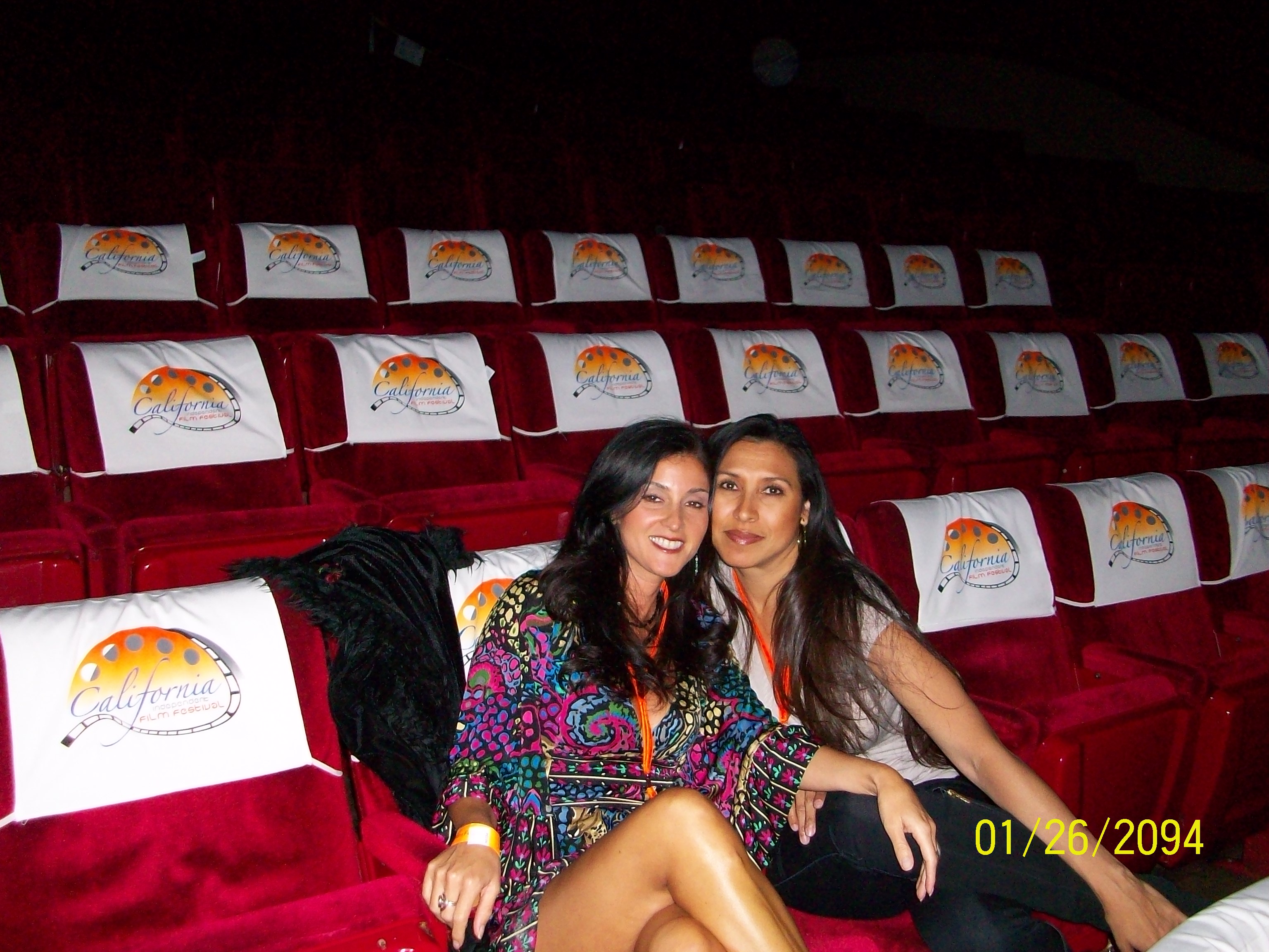 Ramona Maramonte and Julie Rubio at the California Independent Film Festival. 4/2010